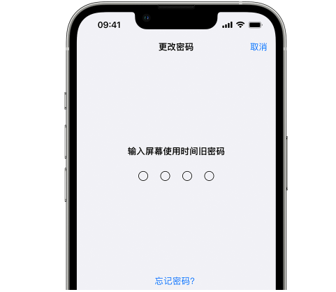 安阳iPhone屏幕维修分享iPhone屏幕使用时间密码忘记了怎么办 