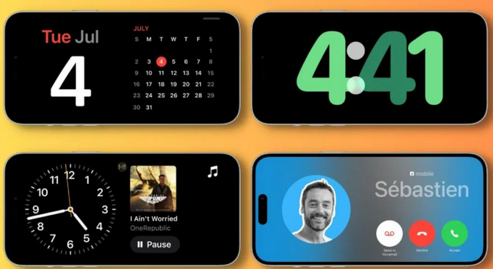 安阳苹果手机维修分享iOS17横屏充电待机显示有什么好处 