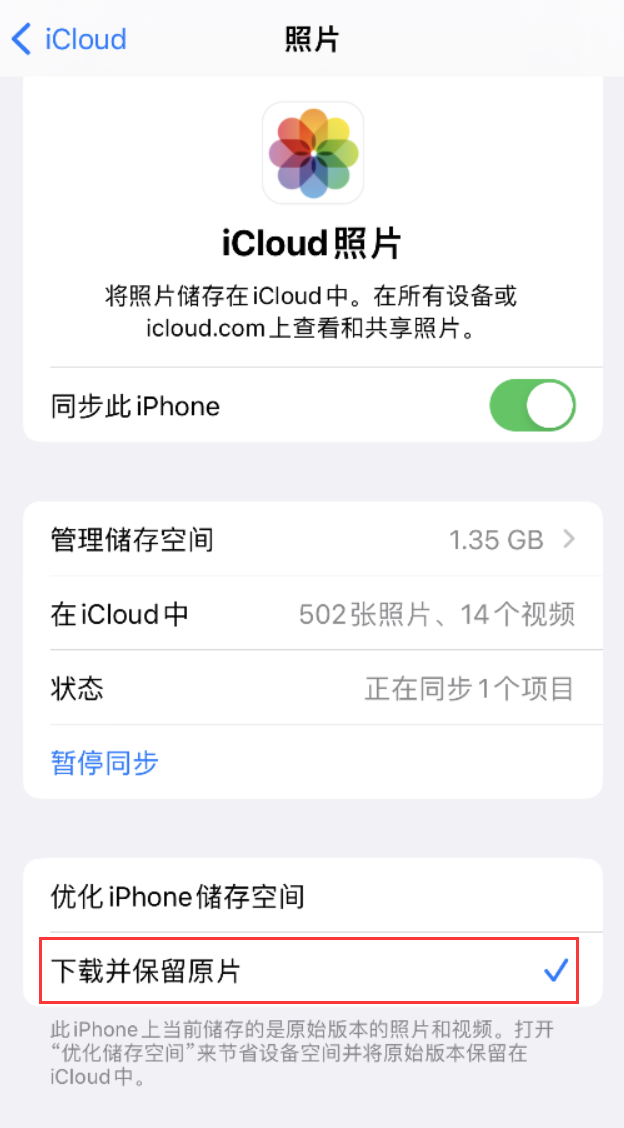 安阳苹果手机维修分享iPhone 无法加载高质量照片怎么办 