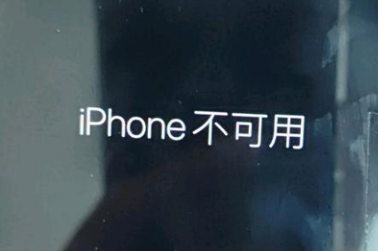 安阳苹果服务网点分享锁屏界面显示“iPhone 不可用”如何解决 